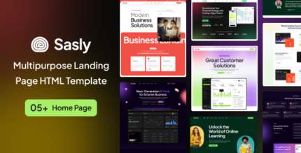 Sasly - Multipurpose Landing Page HTML Template