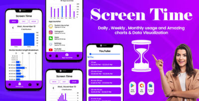 Screen time - Time Tracker - Restrain yoursel - App Usage - App Usage Summary -Time Management