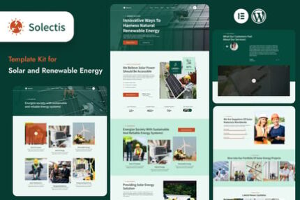 Selectis - Solar & Renewable Energy Elementor Template Kit