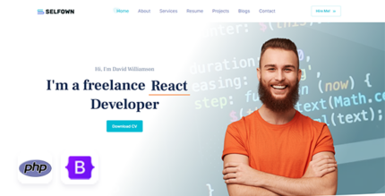 Selfown - PHP Personal Portfolio Template