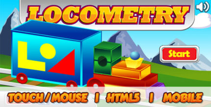 Shape Game for Kids - Locometry - HTML5 Educational Game