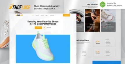 Shoecare - Shoe Laundry Service Elementor Template Kit