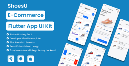 ShoesU Ecommerce Flutter app UI Kit