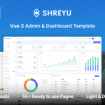 Shreyu - Vue 3 Admin & Dashboard Template