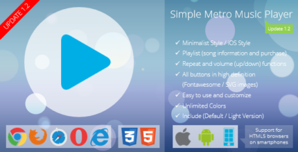 Simple Metro Music Player