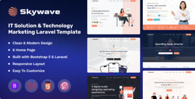 Skywave - IT Solution & Technology Marketing Laravel Template