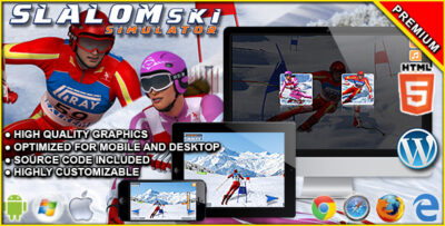 Slalom Ski Simulator - HTML5 Sport Game