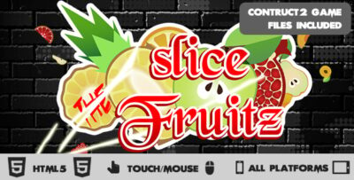 Slice the Fruitz HTML5 Construct 2 Game