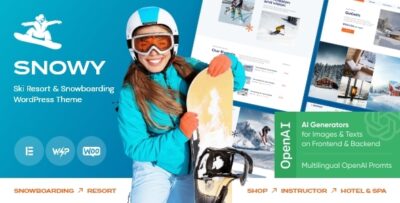 Snowy - Ski Resort & Snowboarding WordPress Theme