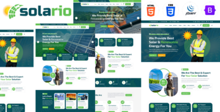 Solario - Solar And Renewable Energy HTML5 Template