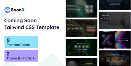 SoonX - Tailwind Coming Soon HTML Template v1.2