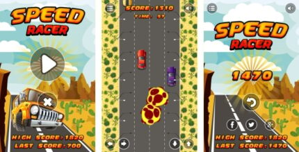 Speed Racer - HTML5 Game + Android + AdMob (Construct 3 Construct 2 Capx)