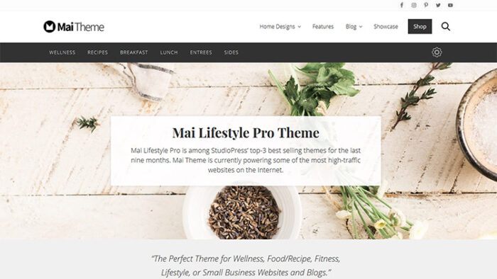 StudioPress Mai Lifestyle Pro WordPress Theme