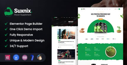 Suxnix - Health Supplement WordPress Theme