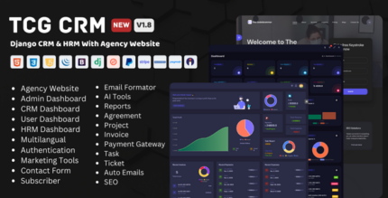 TCG CRM - Django CRM & HRM Software With Agency Website