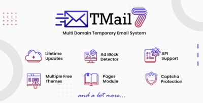 TMail - Multi Domain Temporary Email System v7.8.2