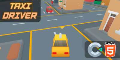 Taxi Driver 3D – HTML5 Game – C3P