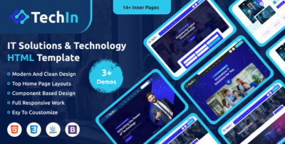 Techin - IT Services and Technology HTML Template