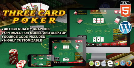 Three Card Poker - HTML5 Casino Game