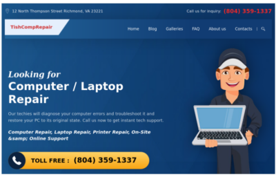 TishCompRepair - Computer Repair WordPress Theme