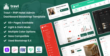 Travl - PHP Hotel Admin Dashboard Bootstrap Template