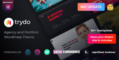 Trydo - Creative Agency & Portfolio WordPress Theme v1.6.2