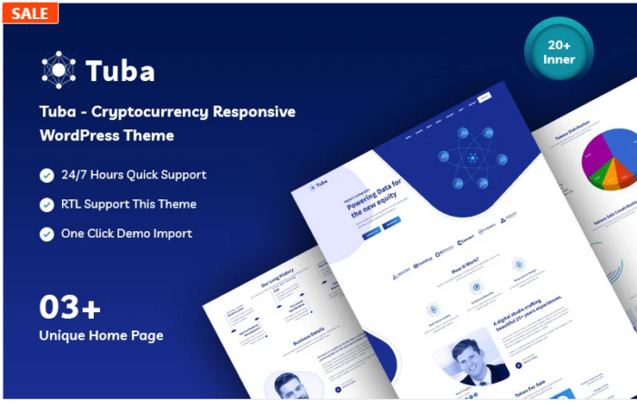 Tuba - Cryptocurrency Responsive WordPress Theme