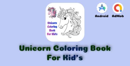 Unicorn Coloring Book For Kid's