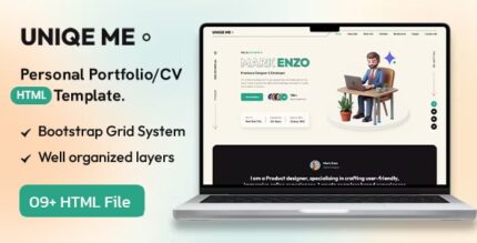 Uniqeme - Personal Portfolio HTML Template