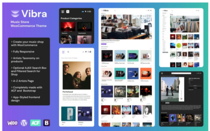 VIBRA - Music Store WooCommerce Theme