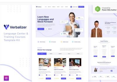 Verbalizer - Language Courses & Learning Center Elementor Template Kit