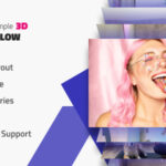 Vertical Simple 3D Coverflow