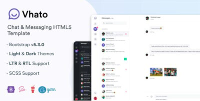 Vhato - Chat & Messaging HTML5 Template