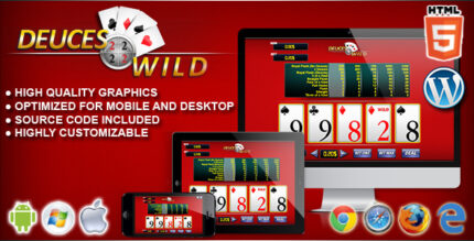 Video Poker Deuces Wild - HTML5 Casino Game