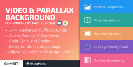 Video and Parallax Backgrounds For WPBakery Page Builder