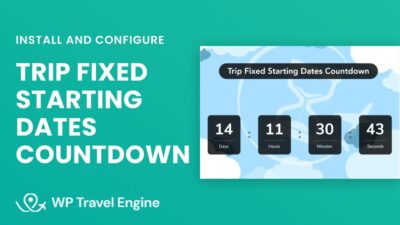 WP Travel Engine - Trip Fixed Starting Dates
