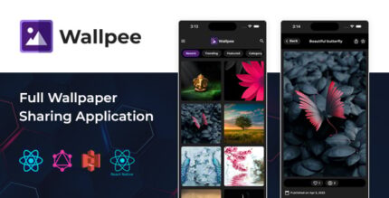 Wallpee - Full React native wallpaper app with backend, Graphql API