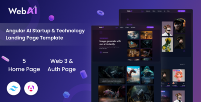 WebAi - AI Startup & Technology Angular Landing Template