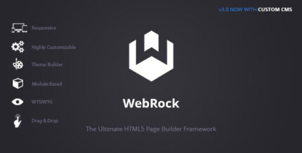 WebRock - Page Builder Framework for HTML5