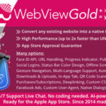 WebViewGold for iOS - WebView URLHTML to iOS app + Push, URL Handling, APIs & much more!