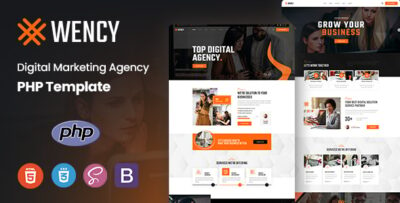 Wency - Digital Agency PHP Template