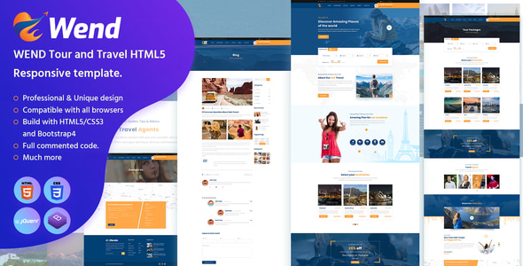 Wend - Responsive React.js Template Wend - Responsive React.js Template