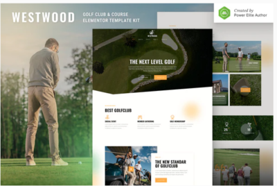 Westwood - Golf Club & Course Elementor Template Kit