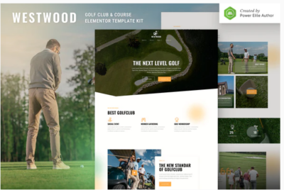 Westwood – Golf Club & Course Elementor Template Kit