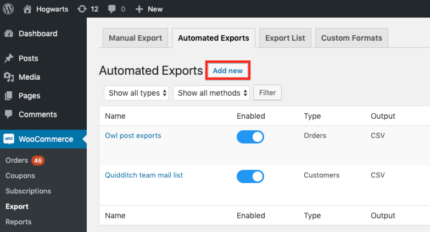 WooCommerce Order Customer CSV Export