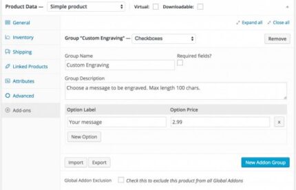 WooCommerce Product Add-Ons