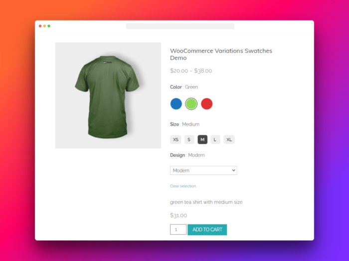 WooSwatches Woocommerce Color or Image Variation Swatches