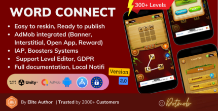 Word Connect Puzzle - Unity Template Project (Android + iOS + AdMob + Notification)