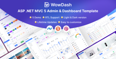 WowDash - ASP .NET MVC 5 - Multipurpose Admin Dashboard Template