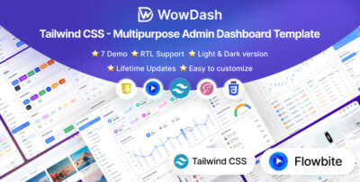 WowDash - Tailwind CSS - Admin Dashboard Template Multipurpose